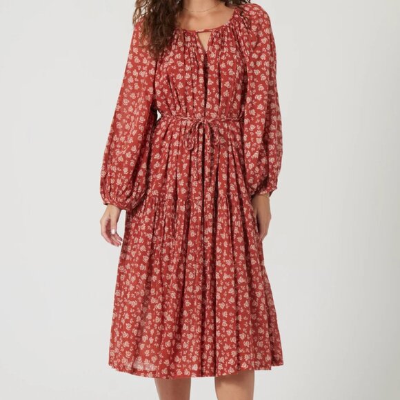 BILA 77 Talia Maxi Peasant Cotton Dress - Picture 2 of 14